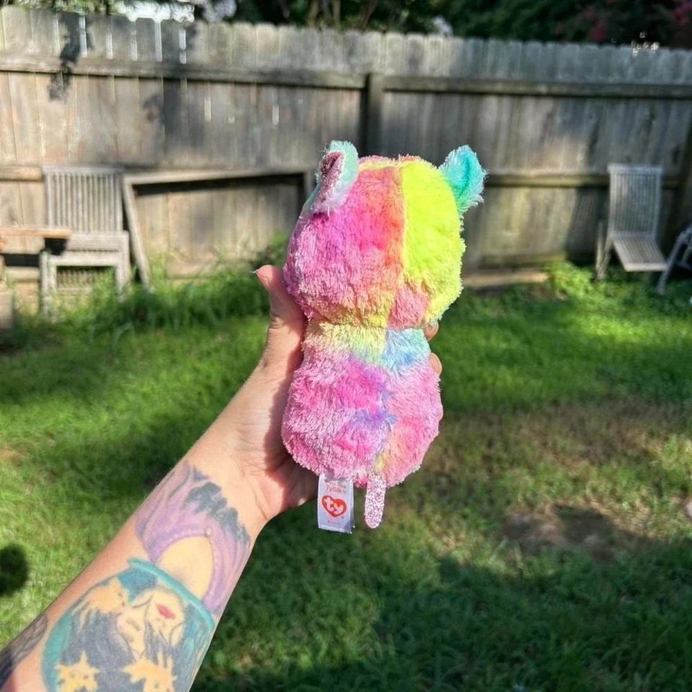 Ty Beanie Boos Rodney‎ Tie Dye Hamster Plush Stuffed Animal